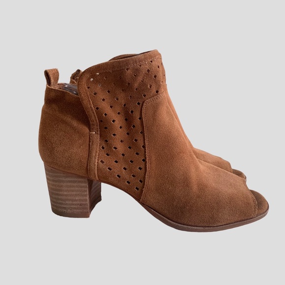 GIANNI BINI PEEP TOE SUEDE SHOES - Picture 3 of 12